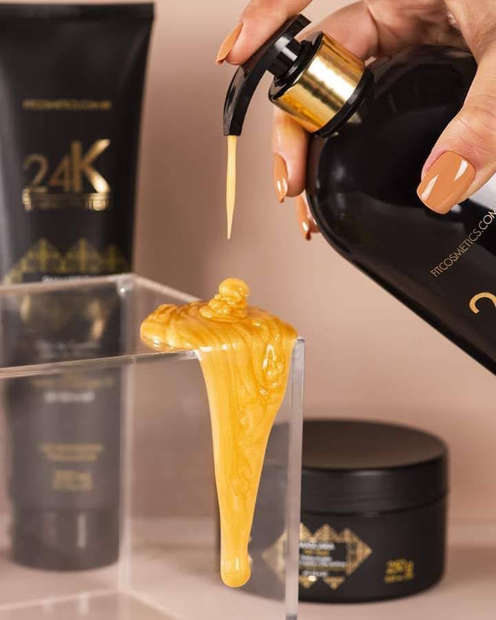 Realinhamento Capilar 24k Tanino Protein + Máscara Vegana 24k 500g