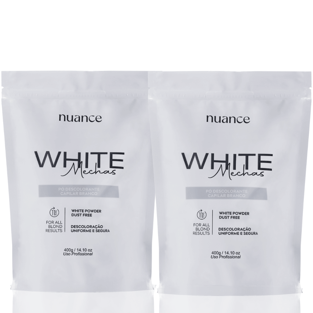 Nuance Pó Descolorante White Mechas ( Kit 2 Unidades)