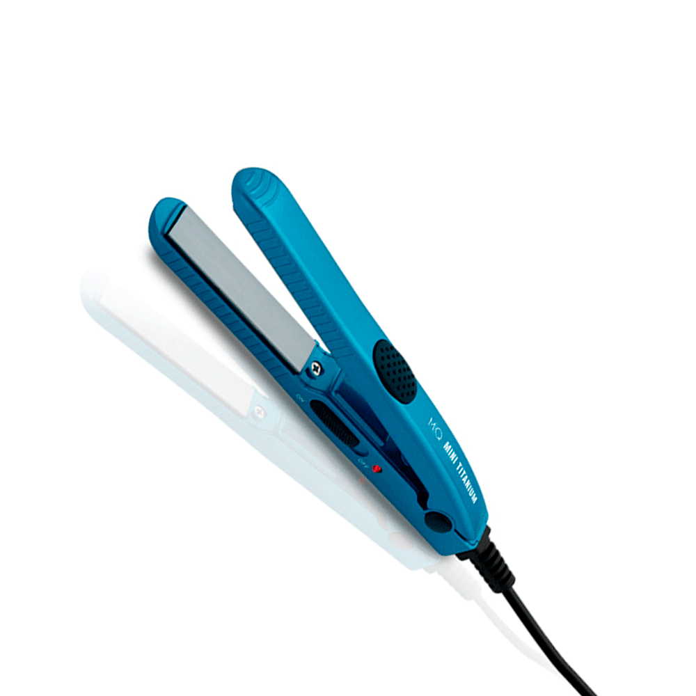 Prancha de Cabelo MQ Mini Titanium, Azul/Silver Bivolt