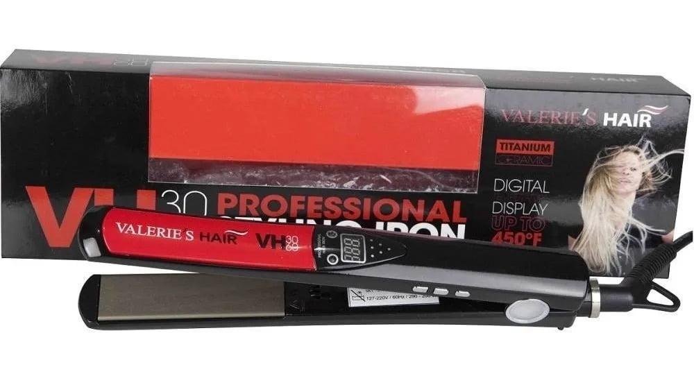 Prancha De Cabelo Professional Valerie´s Hair VH 3060 Bivolt 450°F/230