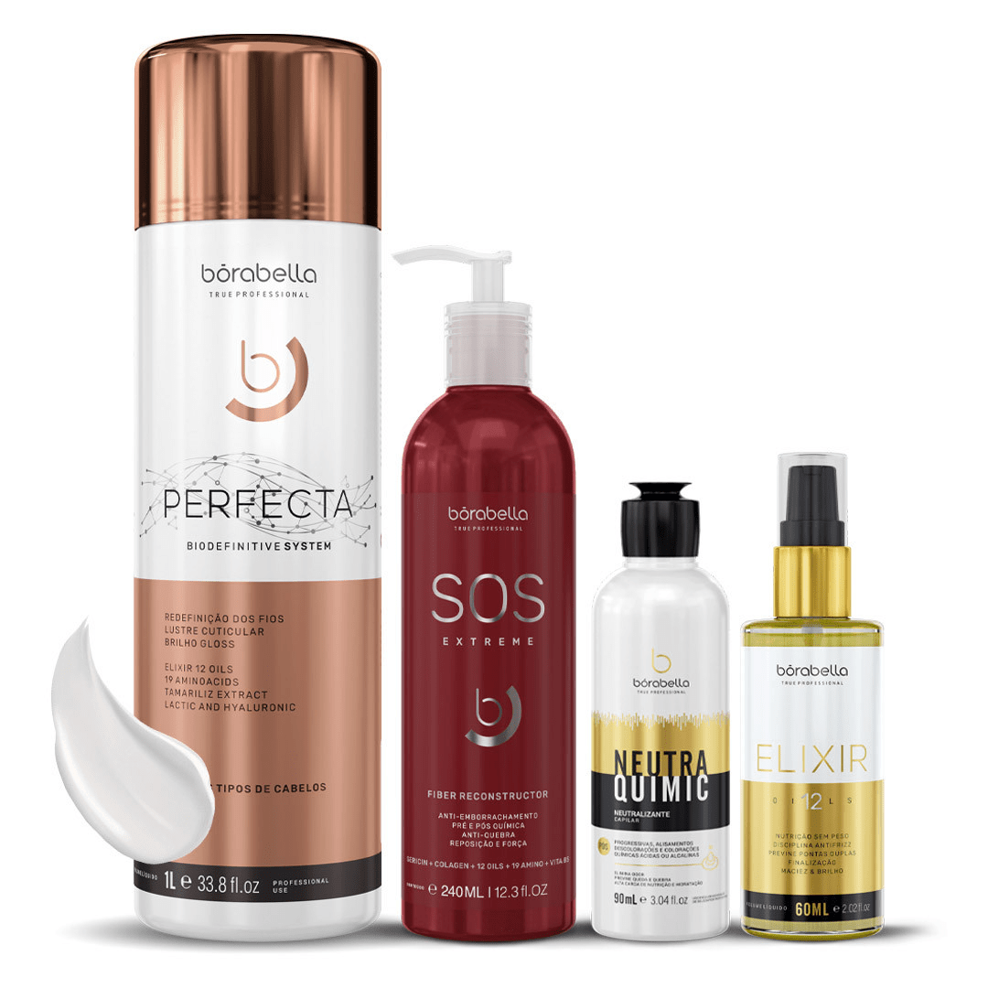 Borabella Progressiva Perfecta 1L + SOS 240ml + Neutra 90ml + Elixir 12 Oils 60ml