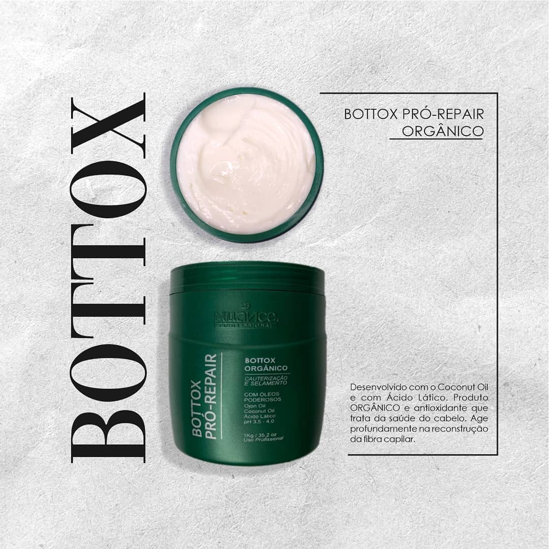 Bottox Pró Repair 1kg Nuance Orgânico Únika Hair Cosméticos