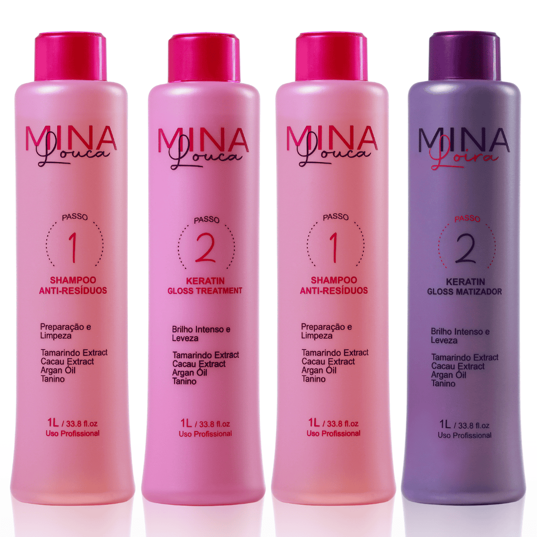 Combo com 2 kits, 1 Mina Louca 1 Litro e 1 Mina Loira 1 Litro