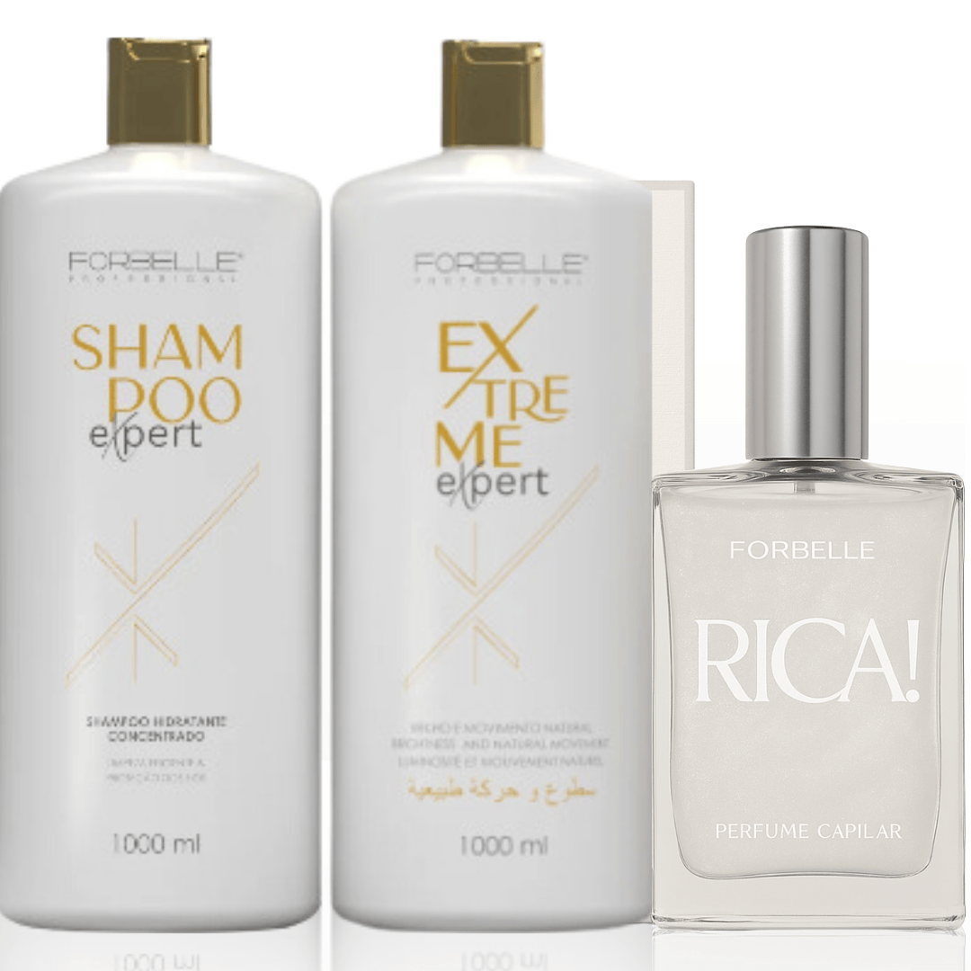 Forbelle Kit Progressiva Extreme Expert 1L + Perfume Rica 60ml