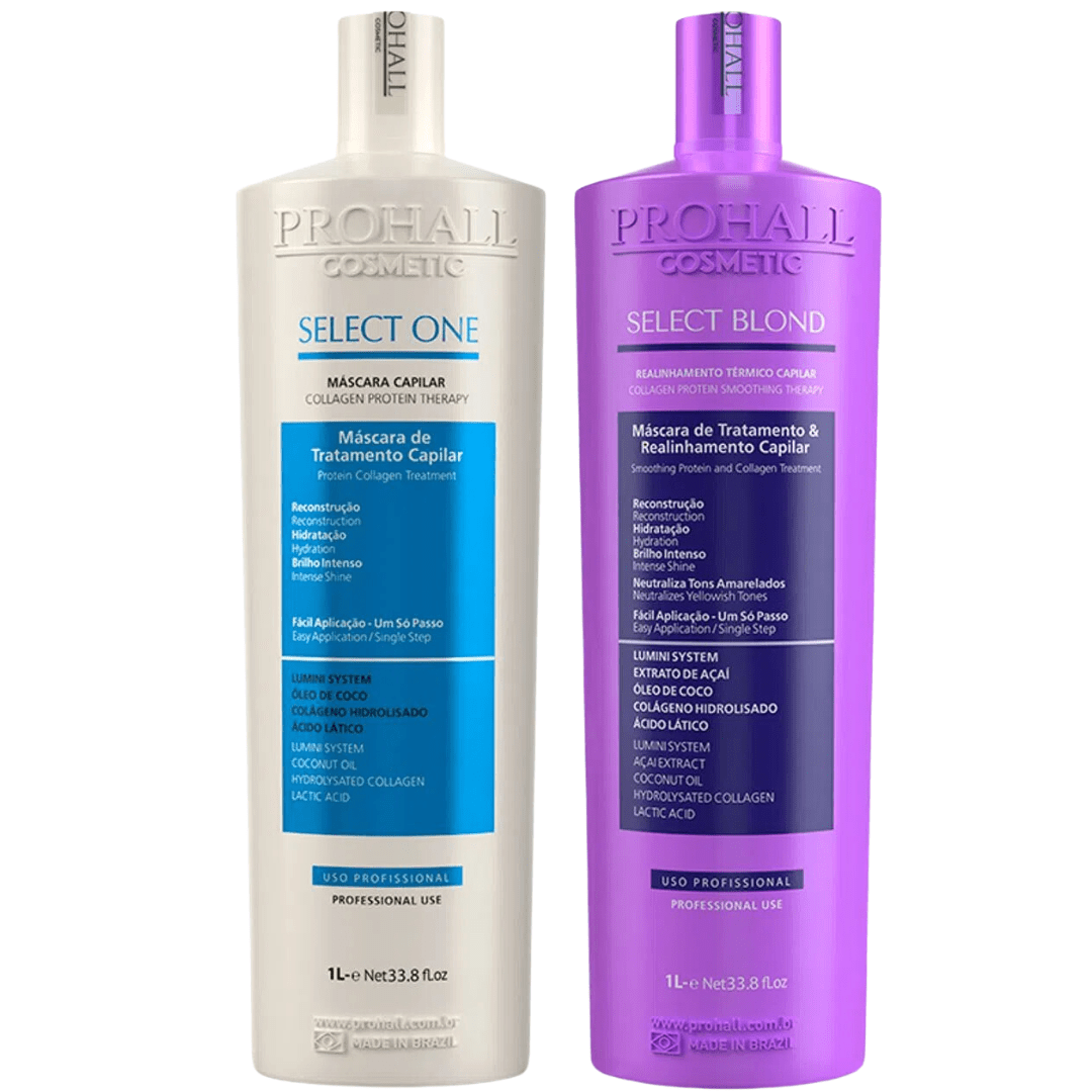 Kit Progressiva Select Blond + Select One 1 Litro Prohall