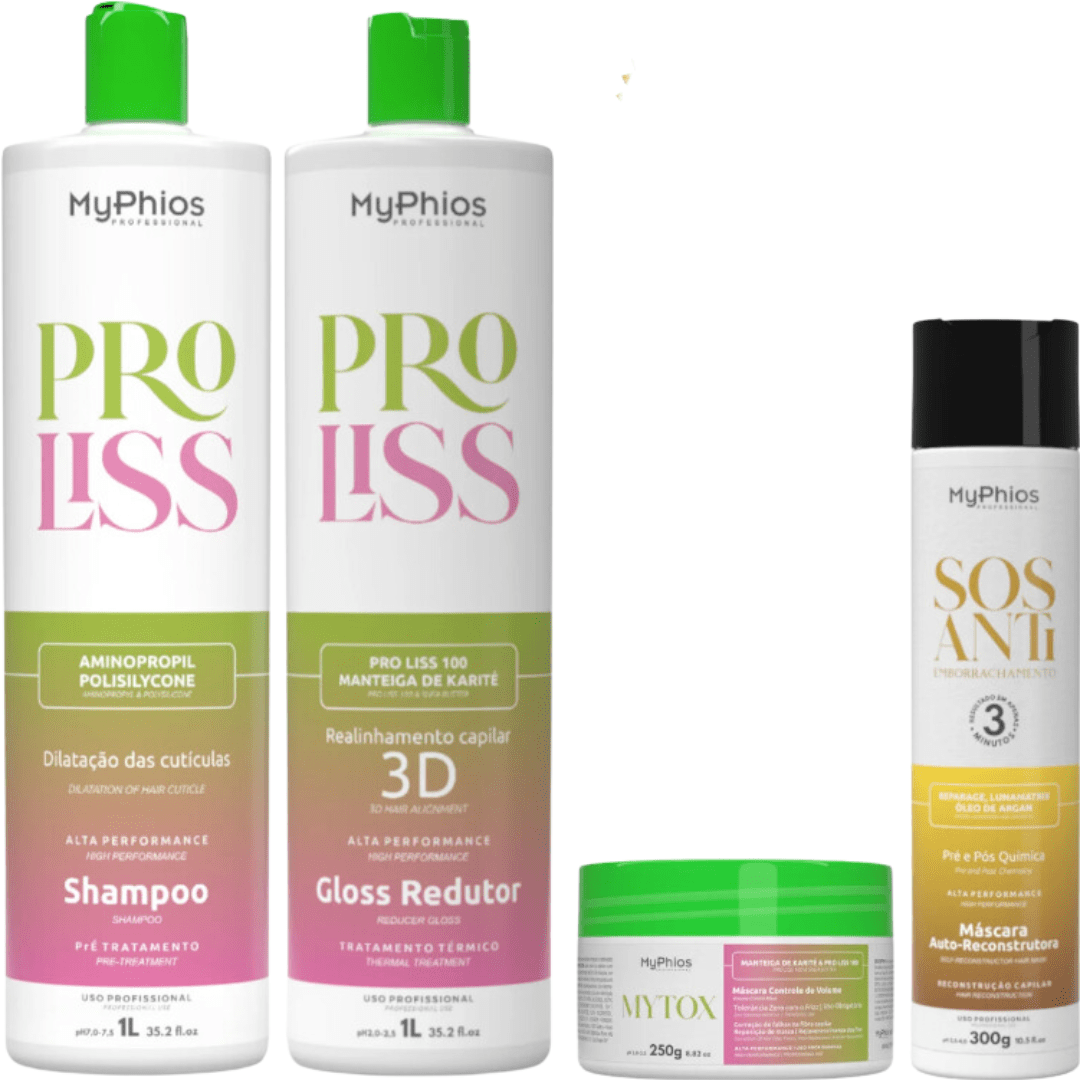 MyPhios Progressiva Proliss 1L 3D + MYTOX 250g + Máscara SOS 300ml