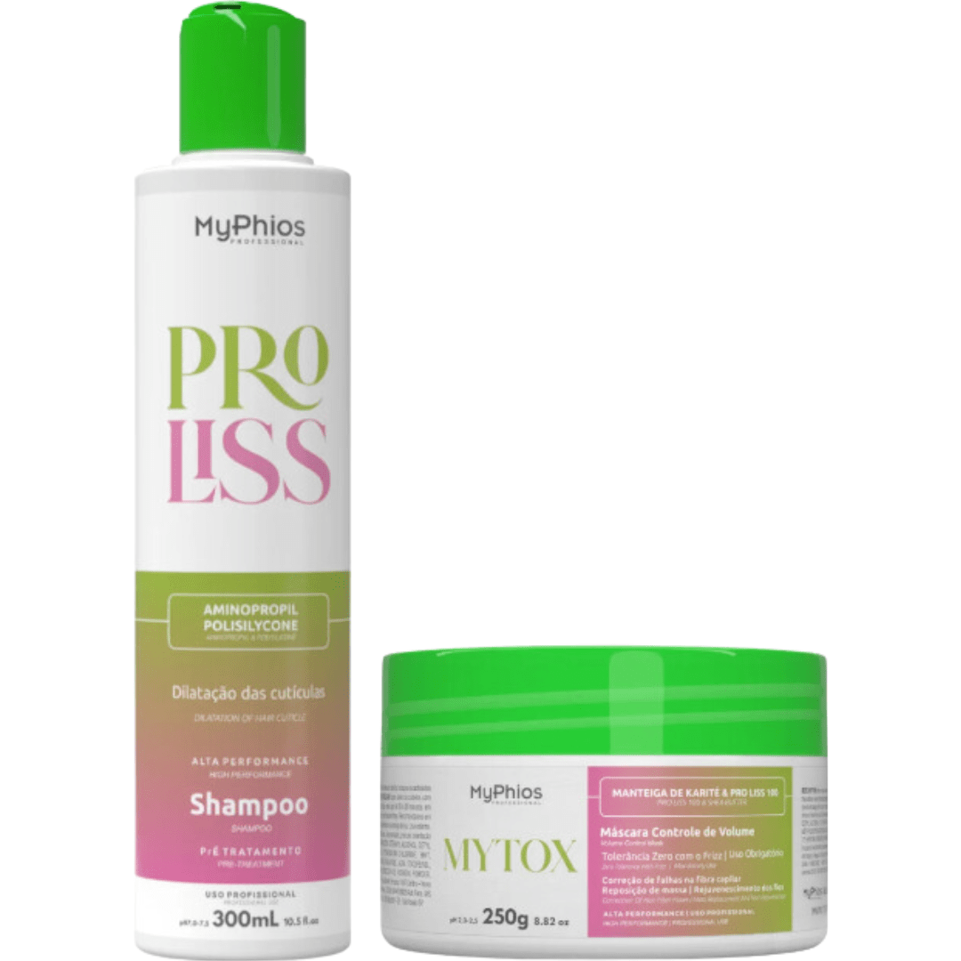 MyPhios Redutor de volume Mytox 250g + Shampoo Pré Tratamento 300mL