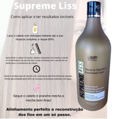 Progressiva Sem Formol Supreme Liss Luxury Professional 1 Litro + Shampoo Restore 1L + Magic Liquid 120ml