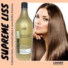 Progressiva Sem Formol Supreme Liss Luxury Professional 1 Litro + Shampoo Restore 1L + Magic Liquid 120ml