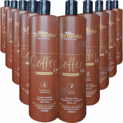 5 Kits Progressiva Coffee Liss Sua Brutona - Redutor e Brilho no Atacado