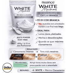 Kit Ox Mechas 30vol. 900ml Nuance + Pó Descolorante White Mechas 400g Nuance