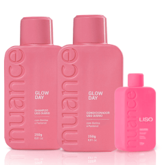 Nuance Progressiva Liso Perfeito 100ml Sem Formol + Kit Glow Day 250ml