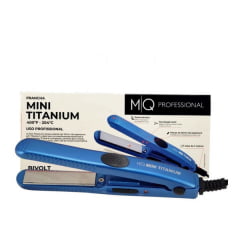 Prancha de Cabelo MQ Mini Titanium, Azul/Silver Bivolt