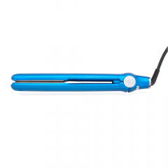 Prancha De Cabelo MQ Professional Titanium Slim Bivolt Azul/Silver