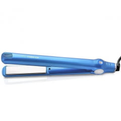 Prancha De Cabelo MQ Professional Titanium Slim Bivolt Azul/Silver