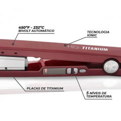 Prancha de Cabelo MQ Titanium Bivolt