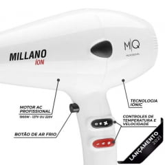 Secador de Cabelo MQ Millano 1900W 220V White