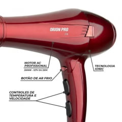 Secador de Cabelo MQ Orion Pro Professional 2200W Marsala