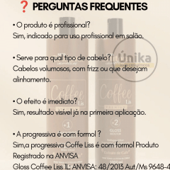 10 Progressivas Coffee Liss Sua Brutona - Gloss Atacado 1L