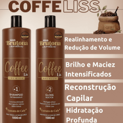 5 Kits Progressiva Coffee Liss Sua Brutona - Redutor e Brilho no Atacado