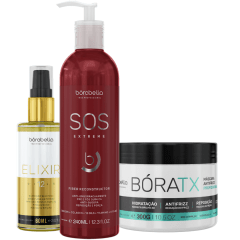 Borabella Boratx 300g + SOS Extreme 240ml + Elixir 12 Óleos 60ml