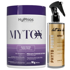 Kit Mytox Blond MyPhios 1kg + Phyto Power Protetor térmico 260ml Kit Mytox Blond MyPhios 1kg + Phyto Power Protetor térmico 260ml