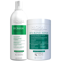 Btx Capilar Orgânico Blend Repair + Shampoo Biomask 1L Prohall