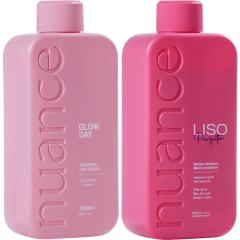 Escova Orgânica Liso perfeito + Shampoo Glow Day 1L Nuance