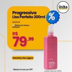 Promoção Progressiva Liso Perfeito Nuance | 200ml Alisamento Natural
