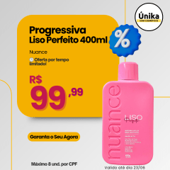 Promoção Progressiva Liso Perfeito Nuance | 400ml Alisamento Natural