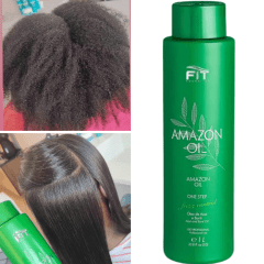 Fit Cosmétics Kit 2x Realinhamento Capilar Orgânica Amazon Oil 1L