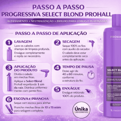 Kit Shampoo detox degan 1l + Progressiva Select Blond 1L Prohall