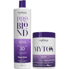  MyPhios Progressiva ProBlond 3D 1L Passo Único + MYTOX BLOND 1kg