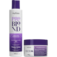  MyPhios Progressiva ProBlond 3D 300 mL Passo Único + MYTOX BLOND 250g