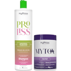 MyPhios Redutor de volume - Mytox BLOND 1Kg + Shampoo Pré Tratamento 1L