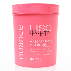 Nuance Combo Botox Liso Perfeito 1kg + Shampoo Power Liss 1L + Pré-Escova Liso Perfeito 200ml + Sérum Liso Perfeito 60ml