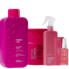 Nuance Combo Progressiva Power Liss + Bottox Extreme + Pré-Escova Liso Perfeito + Sérum Liso Perfeito