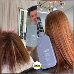 Progressiva Carbon Protein + Shampoo Glow Day 1L + Liso perfeito Pré-Escova 200ml Nuance