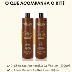 Kit Progressiva Coffee Liss Sua Brutona 1L - Redutor e Brilho Intenso