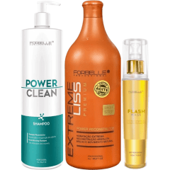 Progressiva  Extreme Expert 1L Forbelle + Shampoo Expert 1L + Flash Mask 100ml