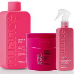 Progressiva Power Liss 1L Nuance - Gloss + Bottox Extreme 1kg + Pré -  Escova Liso Perfeito 200ml