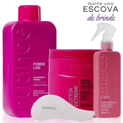 Progressiva Power Liss 1L Nuance - Gloss + Bottox Extreme 1kg + Pré -  Escova Liso Perfeito 200ml