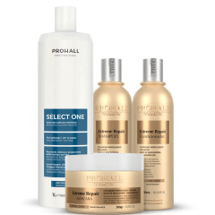 progressiva Select One 1 Litro + Kit Home Care Extreme Repair Prohall