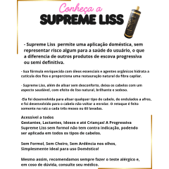 Progressiva Sem Formol Supreme Liss Luxury Professional 1 Litro + Shampoo de Tratamento Restore 1L