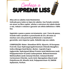 Progressiva Sem Formol Supreme Liss Luxury Professional 1 Litro + Shampoo de Tratamento Restore 1L