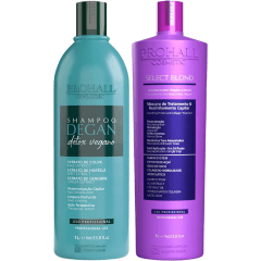 Kit Shampoo detox degan 1l + Progressiva Select Blond 1L Prohall