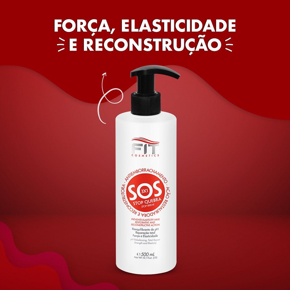 SOS 3X1 500ml Stop Quebra Fit Cosmétics