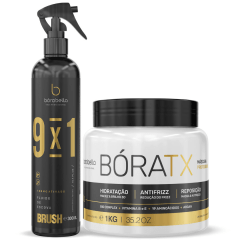 Borabella Bóratx Orgânico 1kg + Brush Fluído de Escova 300ml