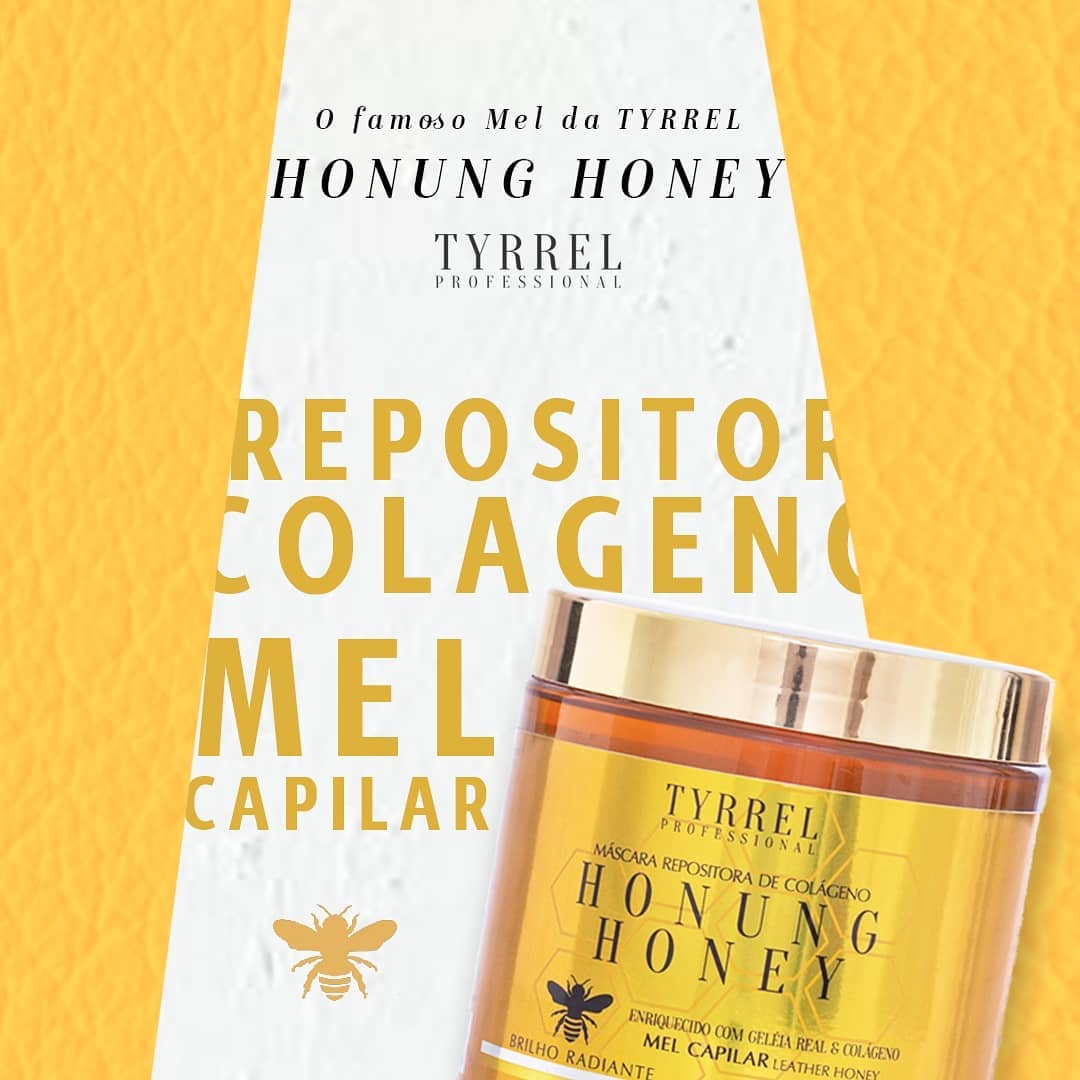 Máscara Repositora de Colágeno Honung Honey Mel Capilar Tyrrel 500g