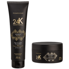 Kit Vegano 24k Home Care - Tanino Protein Fit Cosmétics (2 produtos)